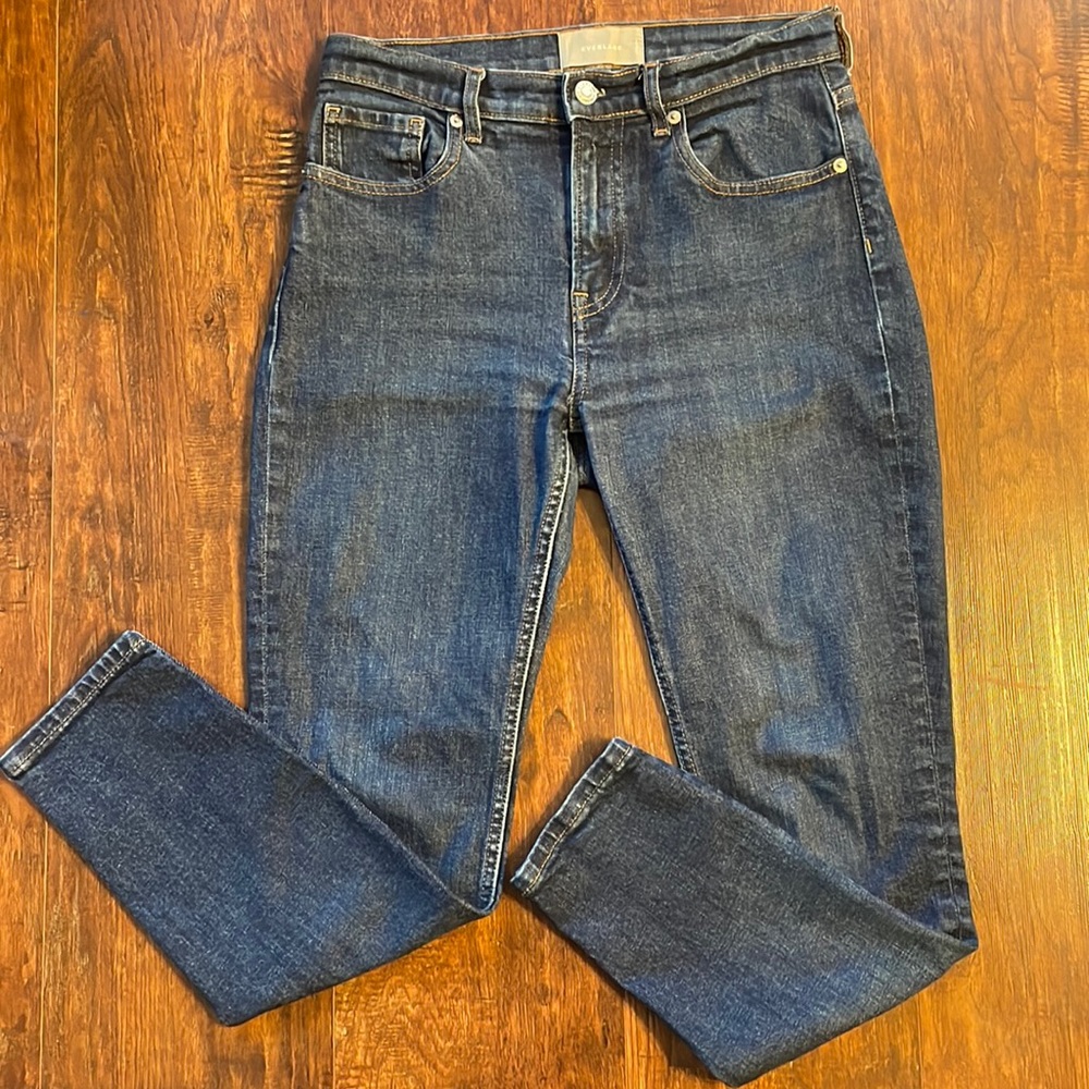 Everlane High Waisted Jeans Size 28r Wedgie Vintage Style cheeky